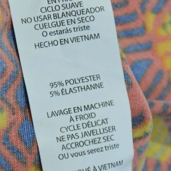 LULAROE Multicolored AZURE High-Low Knee High Maxi - Picture 3 of 7